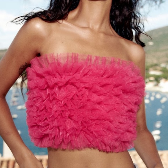 Zara knit camisole with Tule - Picture 4 of 7